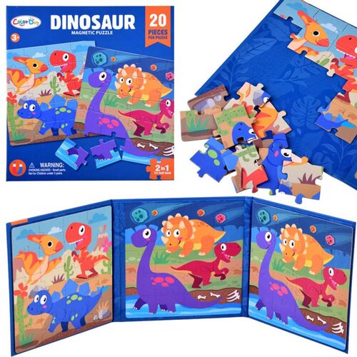  Šarena magnetska slagalica dinosauri 40 elemenata ZA4268 Cene