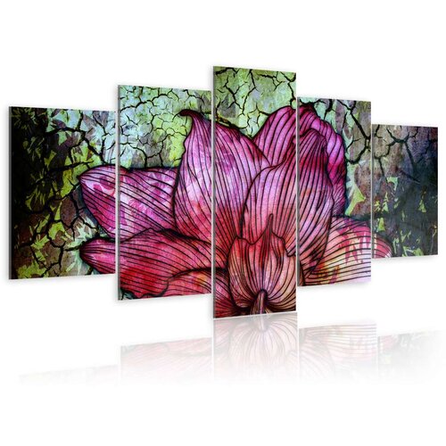  Slika - Flowery stained glass 100x50 Slike