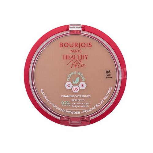 Bourjois Healthy Mix Clean &amp;amp; Vegan Naturally Radiant Powder iluminirajući puder 10 g nijansa 06 Honey Slike
