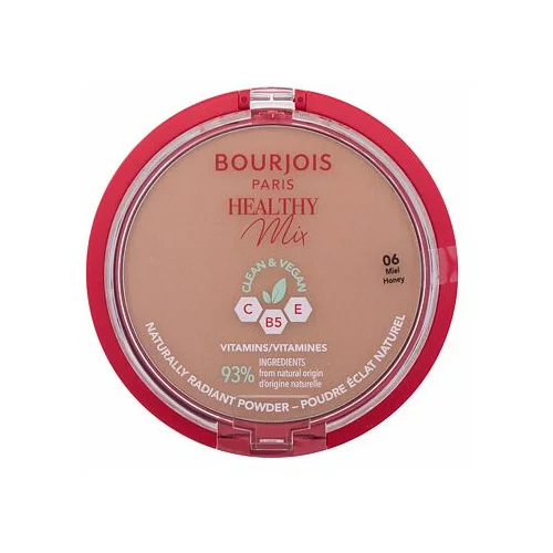 Bourjois Healthy Mix Clean & Vegan Naturally Radiant Powder iluminirajući puder 10 g nijansa 06 Honey