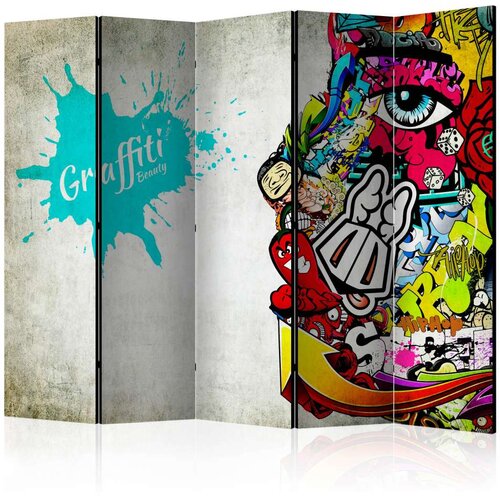  Paravan u 5 dijelova - Graffiti beauty II [Room Dividers] 225x172 Slike