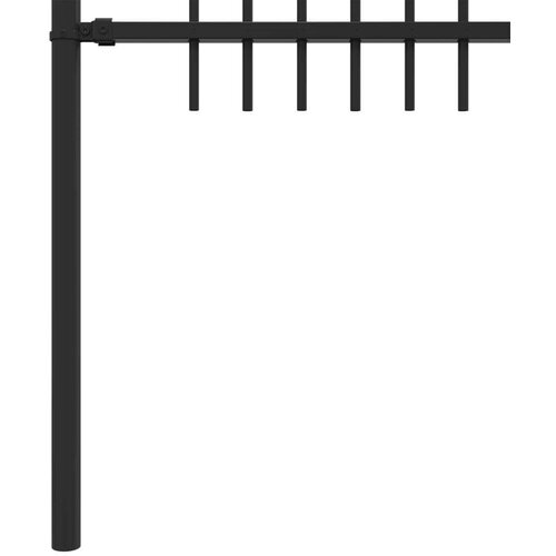  Ograda sa &amp;scaron;iljkom i lukom Crna 200 x 130 cm Slike
