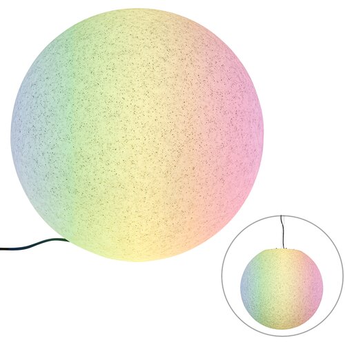QAZQA Smart buitenlamp grijs 56 cm IP65 incl LED - Nura Slike