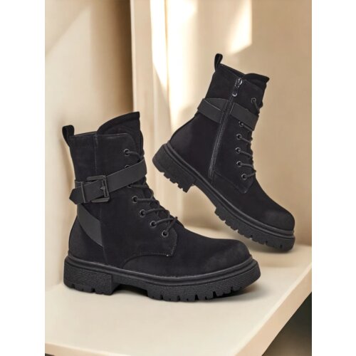 Resti Black women's worker-style ankle boots Miros Cijene