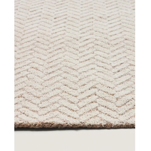 Kave Home Kremno bela ročno tkana volnena preproga 200x300 cm Calira &amp;ndash; Slike