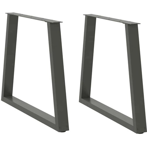  Noge za jedilno mizo v obliki črke V 2 kosa antracit 80 x (72-73,3) cm jeklo, (22123443) Cene