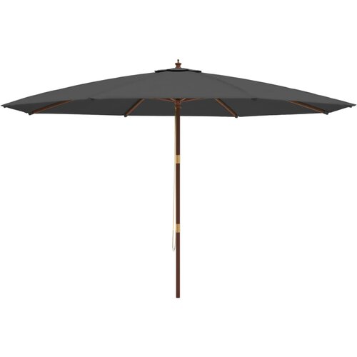  Vrtni suncobran s drvenim stupom antracit 400x273 cm Slike