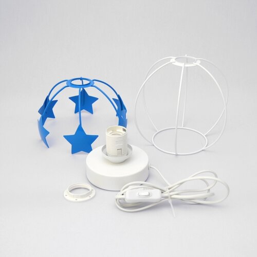  Dečija stolna lampa STARS 1xE27/15W/230V plava/bela Slike
