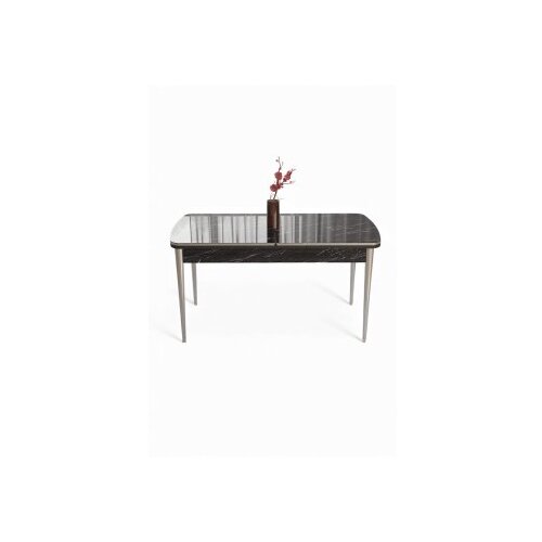 Hanah home trpezarijski sto nira black marble chrome Cene
