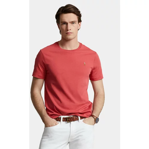Polo Ralph Lauren Majica 710740727075 Rdeča Custom Slim Fit