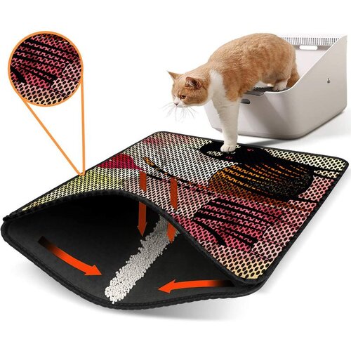 WALLXPERT Nrszn0015 multicolor cat litter mat Cene