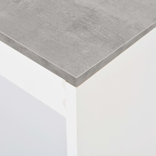  Barski stol s policom bijeli 110 x 50 x 103 cm Slike