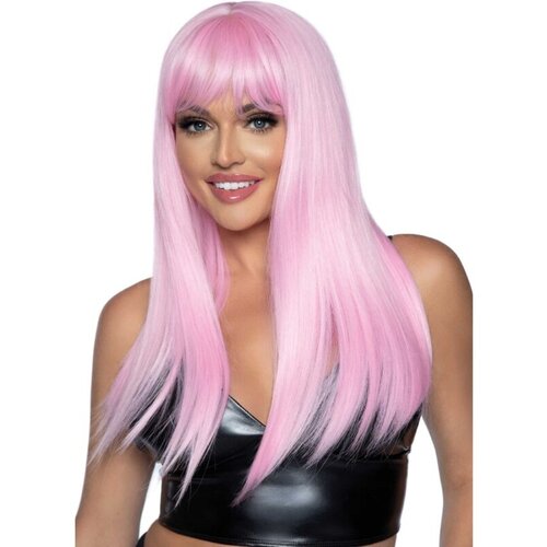 Leg Avenue LONG STRAIGHT BANG WIG PINK Cene
