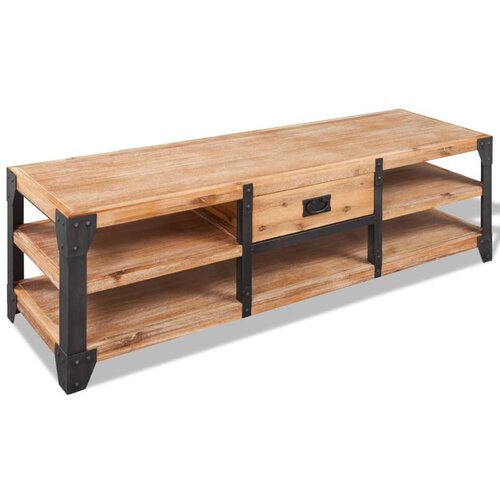 The Living Store Stalak od Masivnog Bagremovog Drva 140x40x45 cm Cijene