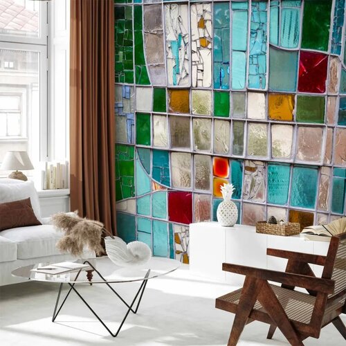 Foto tapeta - Sapphire Stained Glass 450x315 Standard Cene