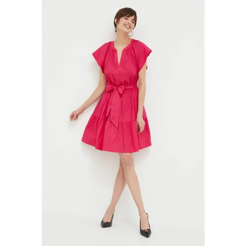 Polo Ralph Lauren Haljina boja: ružičasta, mini, širi se prema dolje