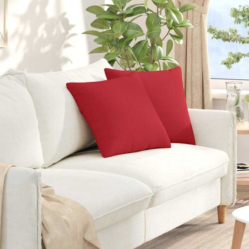  Jastučići za sofu 2 pcs Crvena 45 x 45 cm tkanina Cene
