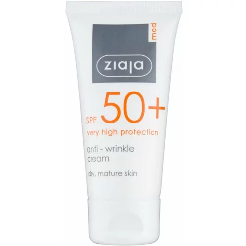 Ziaja Med protective anti-wrinkle SPF50+ krema za zaščito pred soncem proti gubam 50 ml za ženske