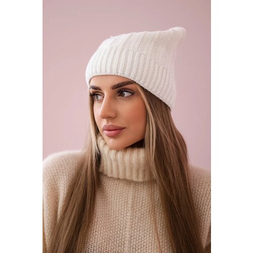 Kesi marka niezdefiniowana Cap with fleece Anna K238 ecru Slike