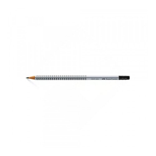 Faber-Castell Faber-Castell: Grip grafitna olovka gumicom B srebrnasta Cene