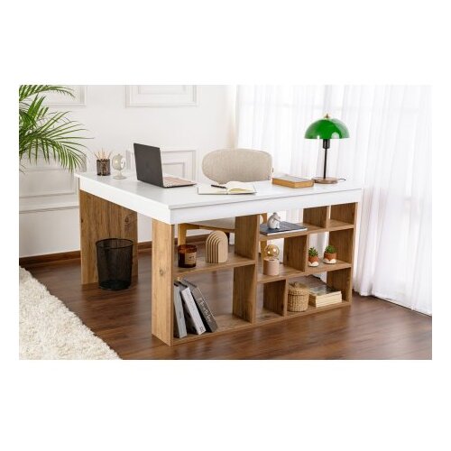 Hanah home radni sto vesper white atlantic pine Cene