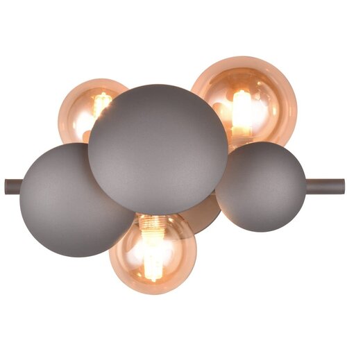 Trio Select Siva/u zlatnoj boji zidna lampa Bubble &amp;ndash; Slike
