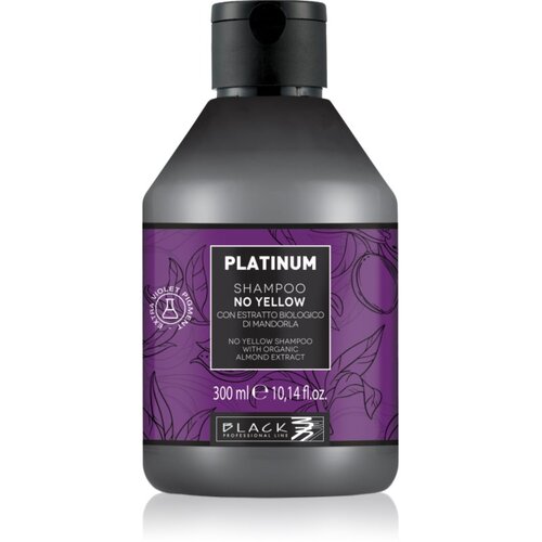 Black Professional Line Line Platinum No Yellow Shampoo &amp;scaron;ampon bez sulfata neutralizirajući žuti tonovi 300 ml Slike