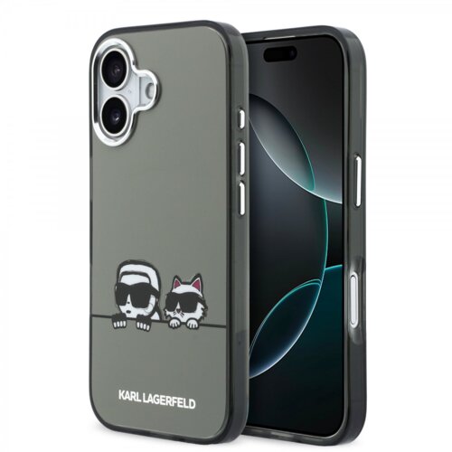 Karl Lagerfeld Originalen MagSafe ovitek iPhone 17 - Heads Logo - črn - KLHMP17S6HPKACK Cene