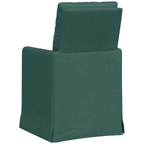  Trpezarijske stolice 2 pcs Tamnozelena 57 x 67 x 98 cm tkanina Slike