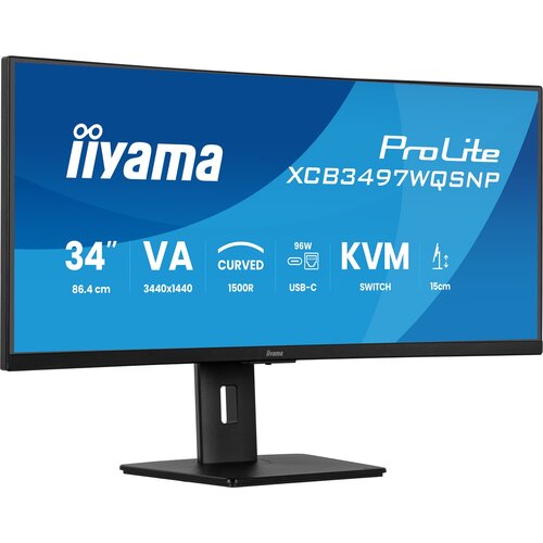 Iiyama XCB3497WQSNP-B1 UW Curved VA-panel 120Hz monitor 34" Cene