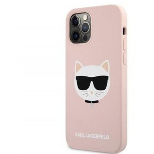Karl Lagerfeld Klhcp12mslchlp za iphone 12 pro roza silikonska zaščita - choupetts head Cene