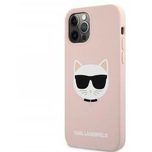 Karl Lagerfeld Klhcp12mslchlp za iphone 12 pro roza silikonska zaščita - choupetts head
