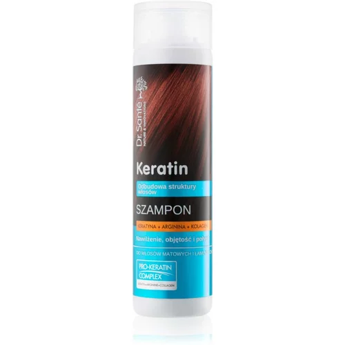 Dr. Santé Keratin regeneracijski in vlažilni šampon za krhke lase brez sijaja 250 ml