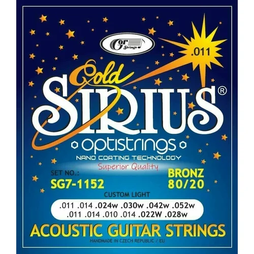 Gorstrings SIRIUS Gold SG7-1152 Žice za akustičnu gitaru