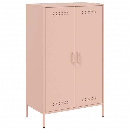 Maison Chic Visoka omara - Komoda - Predalnik roza 68x39x113 cm jeklo, (21716732) Slike