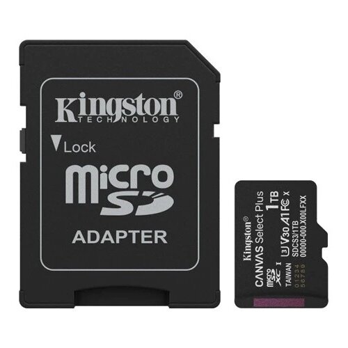 Kingston Micro SD Card 1TB + SD adapter SDCS3/1TB class 10 Cene