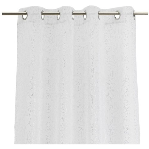 Casa Selección Bela/v srebrni barvi prosojna zavesa 140x260 cm Pucka – Cene