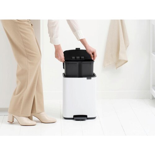 Brabantia bijela željezna kanta za smeće s pedalom 12 l bo &amp;ndash; Slike
