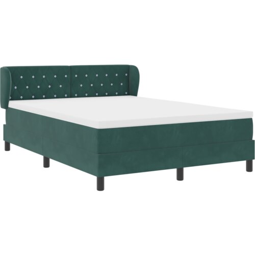 Box Spring Krevet s Madracem Tamno Zeleni 140x190 cm Bar&amp;scaron;un Slike