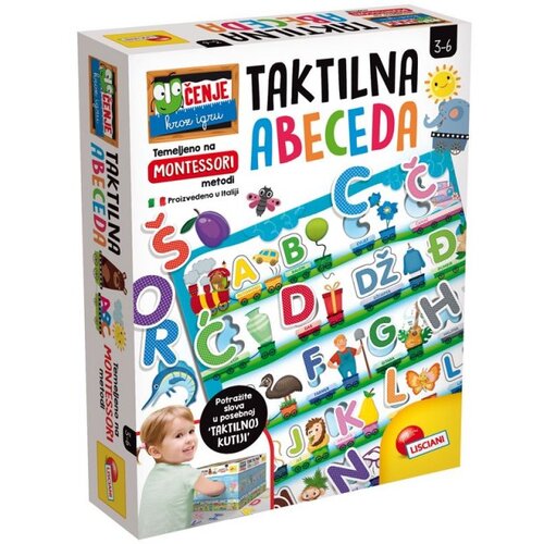 Lisciani Montessori Plus Taktilna Abeceda, &amp;Scaron;arena Slike