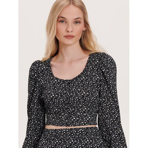 Reserved - Bluza iz džersija - Črna Cene