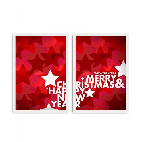 WALLXPERT 2PBCTNOEL 10 Dekorativnih slika Slike