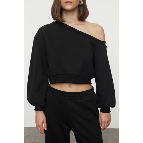 TRENDYOLMILLA ženski duks TWOAW25SW00143, Crna-Crna Cene