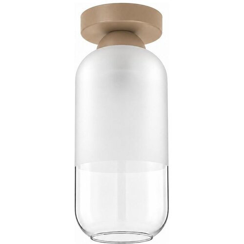 Brilagi LED plafonsko svetlo RETRO GLASS 1xE27/60W/230V prečnik 14 cm bež/bela Slike
