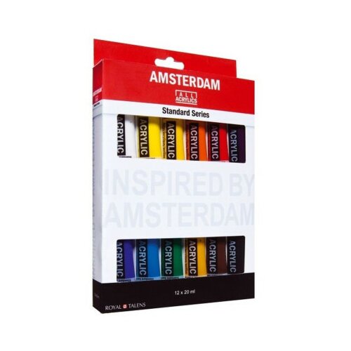 Amsterdam, akrilna boja, standard set, 12 x 20ml ( 680922 ) Slike