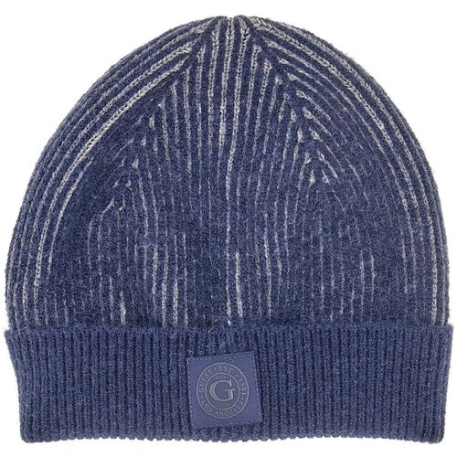 Guess Kape Bicolor Ribbed Beanie Modra Slike