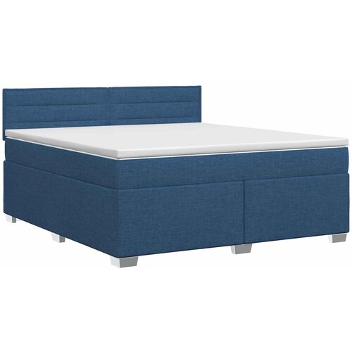  Boxspring krevet s madracem Plava 140 x 190 cm Tkanina Slike
