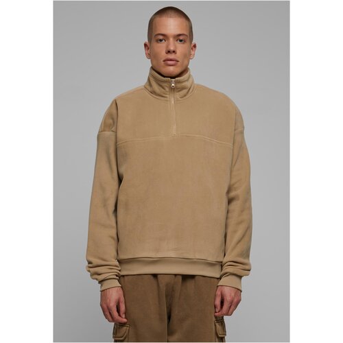 Urban Classics Basic Polar Fleece Troyer Warm Sand Slike
