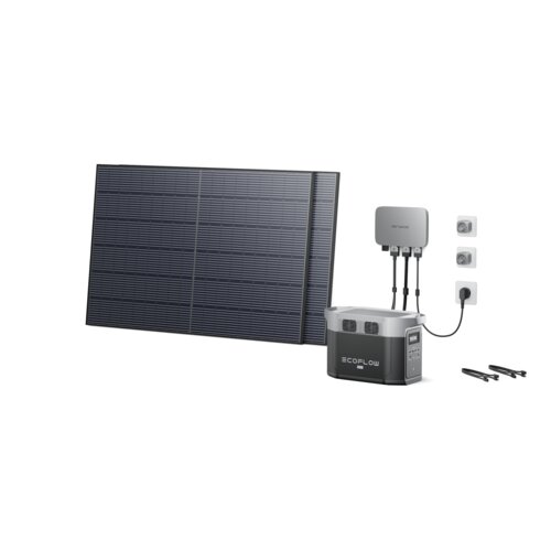 ECOFLOW PowerStream Solarni Balkonski Set - Mikroinverter 800W + Baterija 2kWh + 2x400W Solarni Rigidni Panel Cene