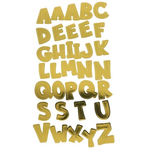 Junior Crafty sticky, alfabet stiker, zlatna, 33K Cene